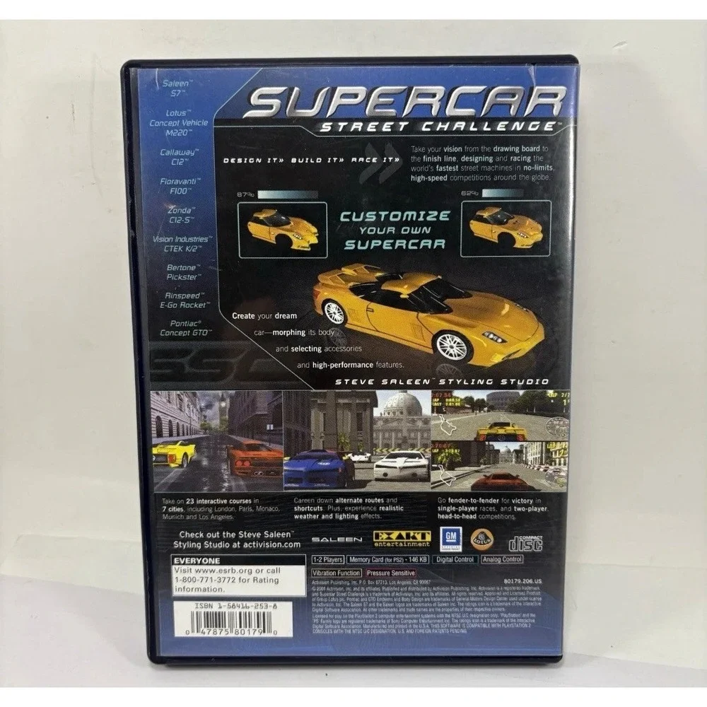 Supercar Street Challenge - Sony PlayStation 2 PS2 tested